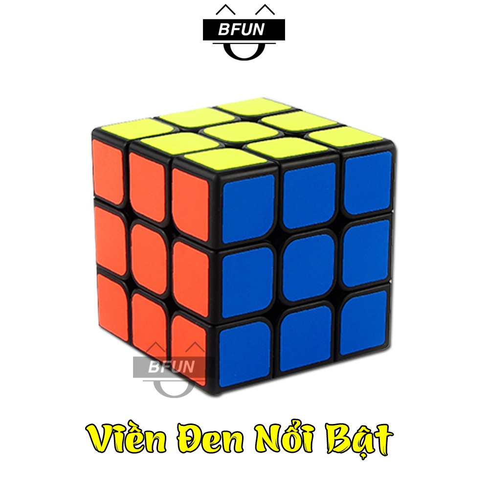 Rubik 3x3 VIỀN ĐEN Xoay Trơn Mượt Loại Xịn - Rubik 3x3 Giá Rẻ, Đồ Chơi Phát Triển Trí Tuệ, Đồ Chơi Trẻ Em BFUN