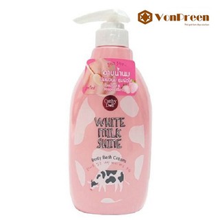 Sữa tắm White Milk Shine Cathy Doll, kem tắm trắng da toàn thân sữa bò, da trắng mềm mịn