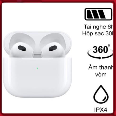 Tai nghe bluetooth nhét tai TWS Air-pods 3 SATOPA đổi tên định vị chống ồn âm thanh cực hay hỗ trợ sạc ko dây