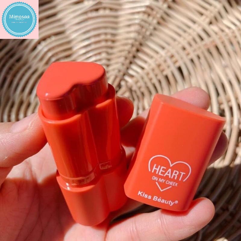 [HOT DEAL] Phấn má hồng dạng thỏi Kiss Beauty, má hồng hình trái tim Hot Trend nhiều tone màu xinh xắn | BigBuy360 - bigbuy360.vn