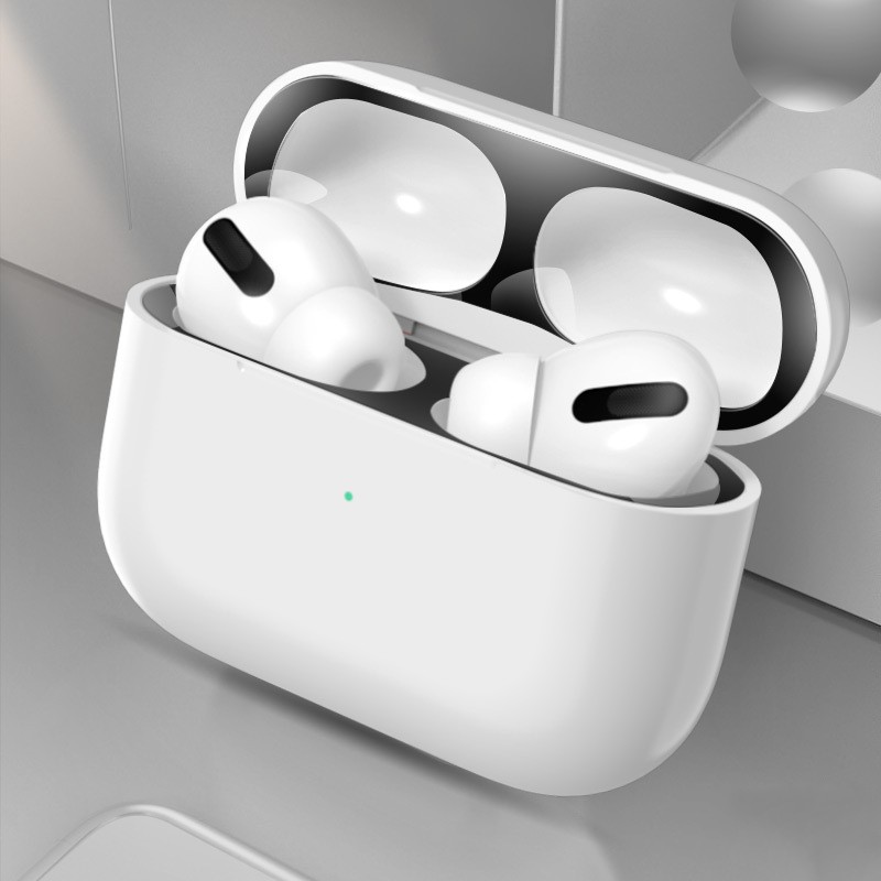 Miếng Dán Bảo Vệ Kim Loại Mạ Vàng Chống Bụi Cho airpods Tai Nghe Bluetooth Không Dây Ốp Lưng 2 Pro Vỏ Case