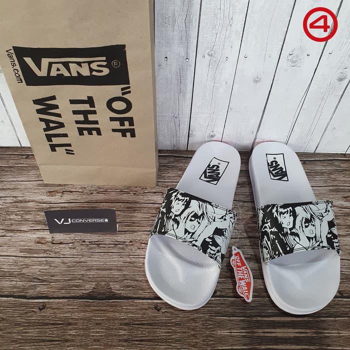 VANS Giày Sandal Trắng In Hình Nhân Vật Game Marvel 40