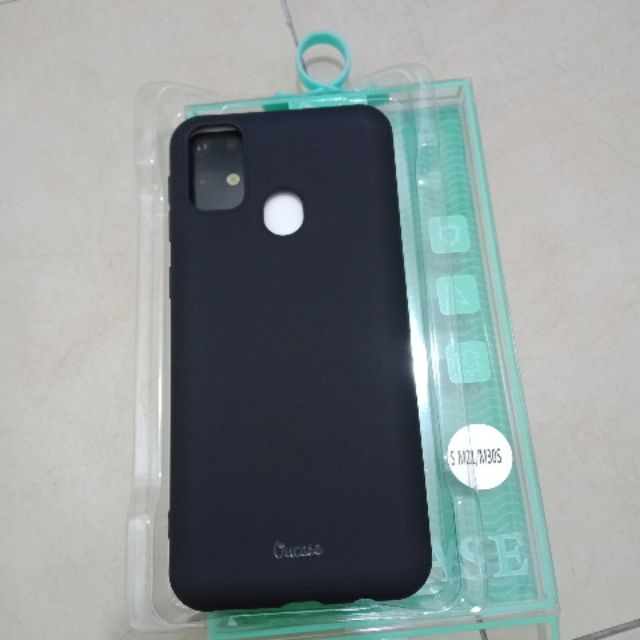 Ốp lưng Ou Case cho samsung M21/M30S silicon dẻo màu (đen)
