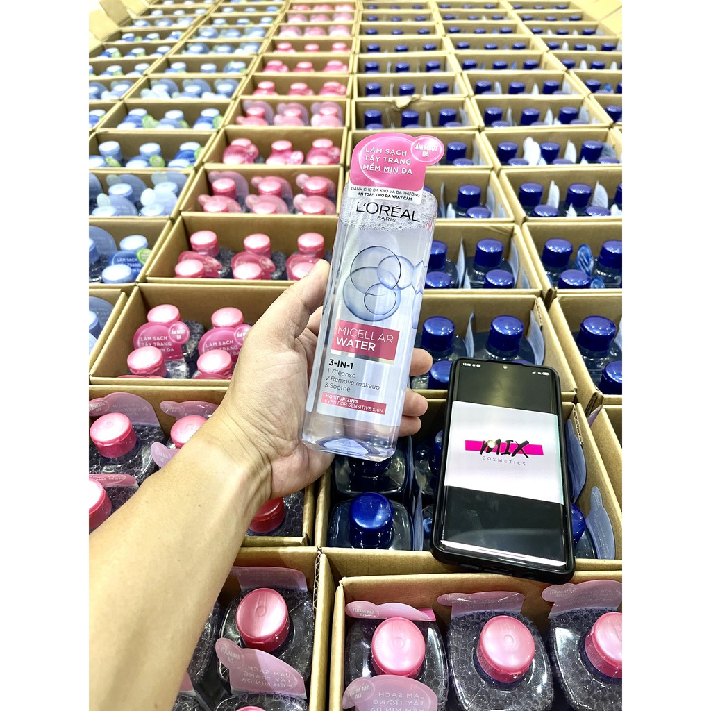Nước tẩy trang Nước tẩy trang Loreal - L'Oreal Paris 3-in-1 Micellar 400ml🌟Sạch sâu🌟L oreal🌟Mềm da🌟Sữa rửa mặt Loreal🌟