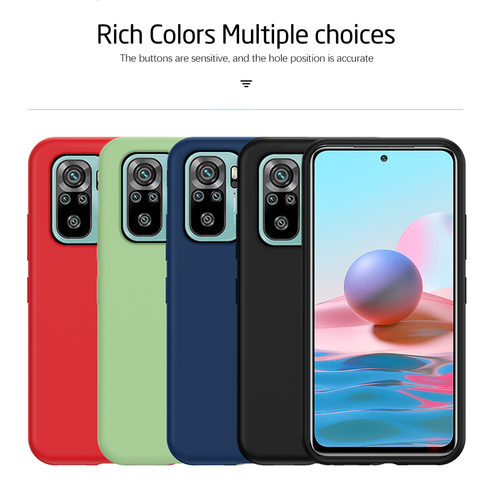 Ốp lưng silicone chống sốc cho Xiaomi Redmi Note 10 Note10 4G Not 10 Not10
