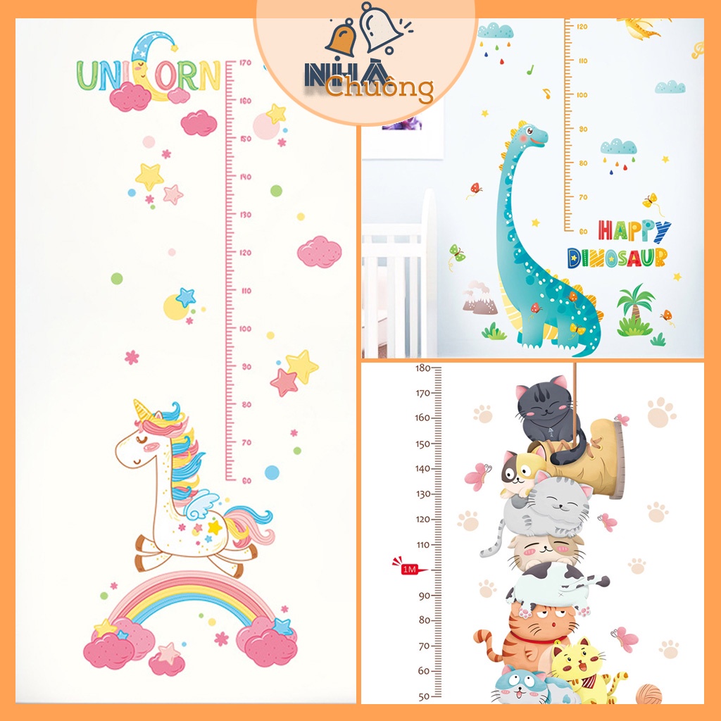 [Mã LIFEHLDEC giảm 10% đơn 99k] Decal dán tường đo chiều cao cho bé nhiều mẫu cao cấp, độc quyền | BigBuy360 - bigbuy360.vn