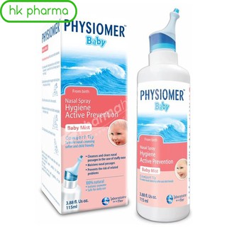 Xịt mũi cho trẻ sơ sinh và trẻ nhỏ physiomer baby 115ml