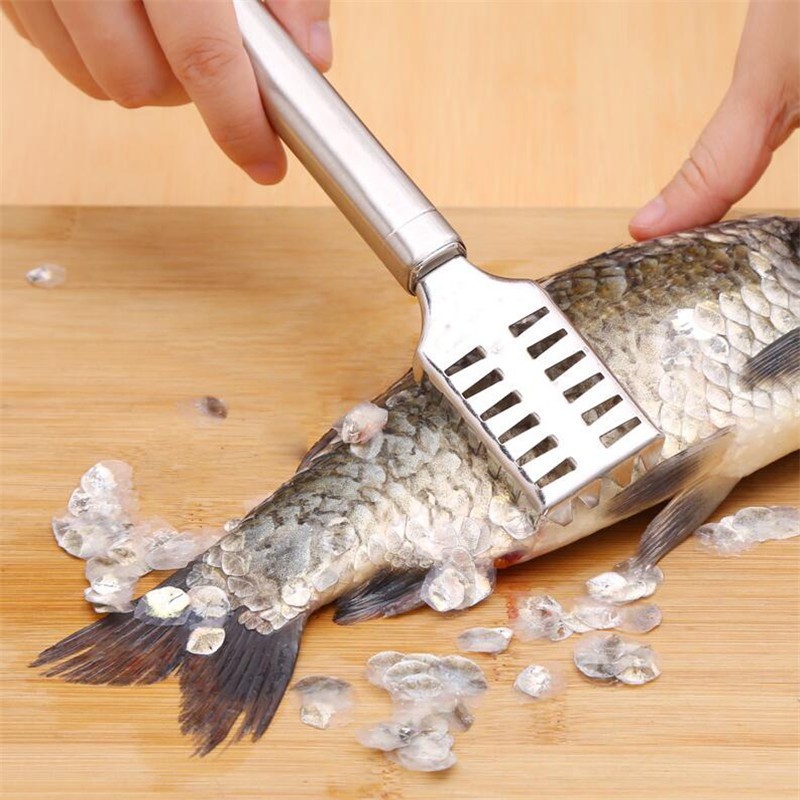 [BÁN SỈ] Dụng Cụ Lóc Vảy - Đánh Vảy Da Cá Bằng Thép Không Gỉ