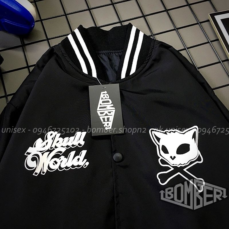 [Ảnh + Video thật] Áo khoác bomber Unisex style bóng chày S.CAT (hình in) | BigBuy360 - bigbuy360.vn