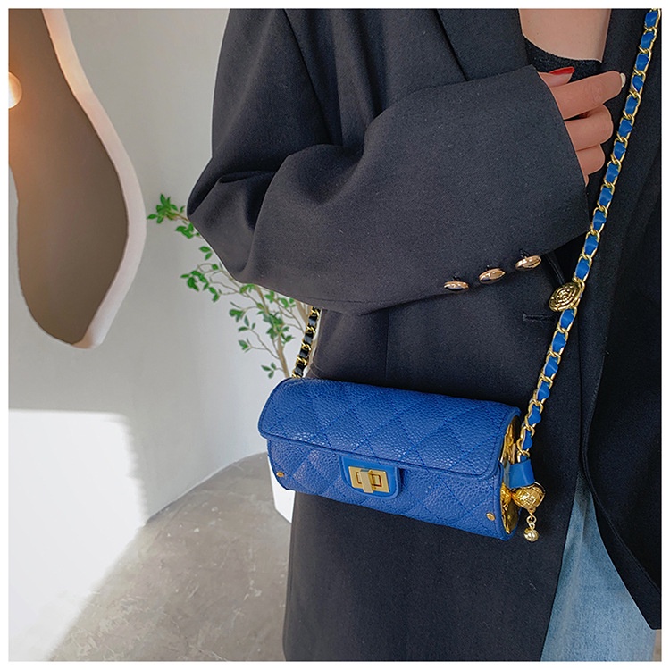 IELGY Túi Đeo Vai Hình Trụ Màu Sắc Thời Trang Cao Cấp Cho Nữ