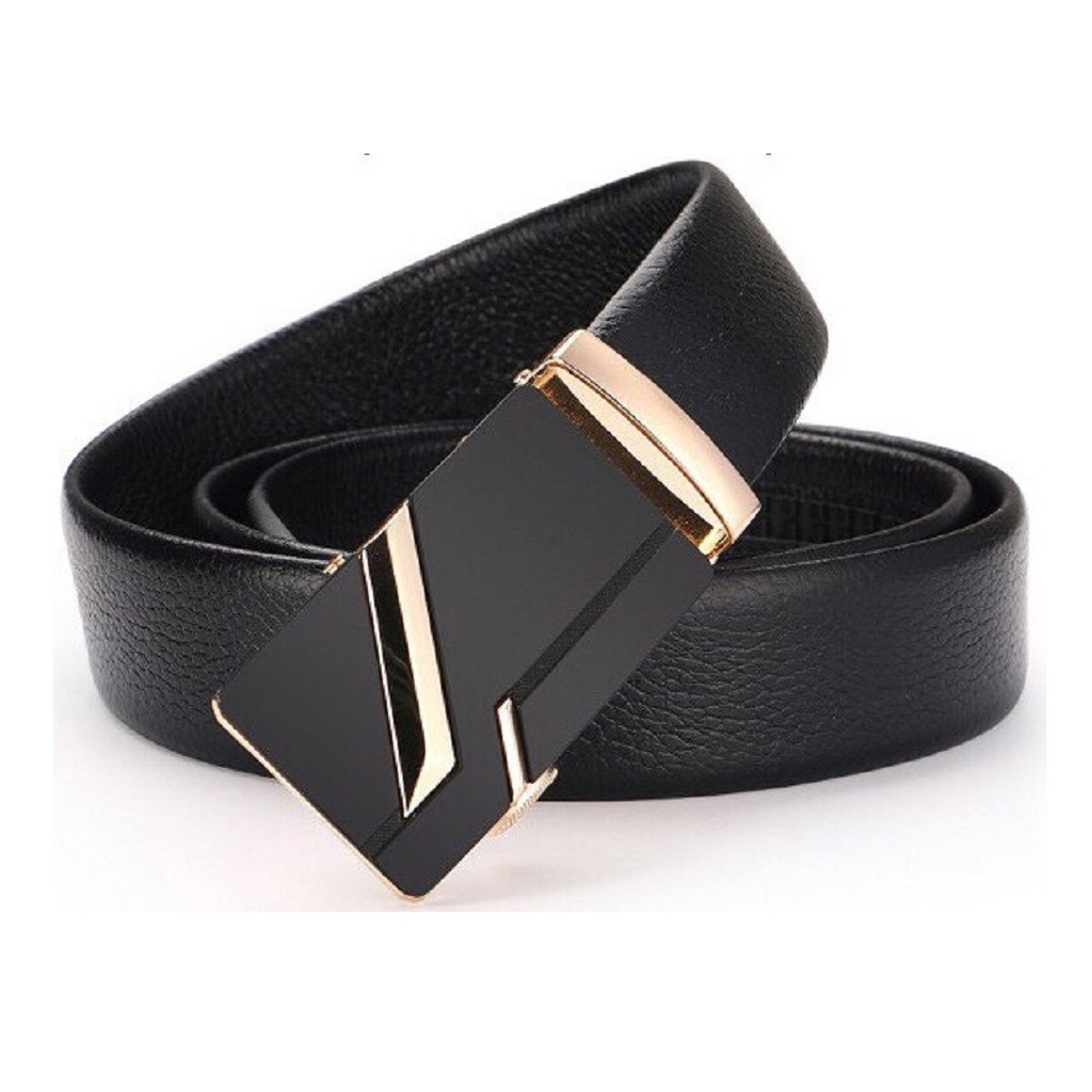 Thắt Lưng Da Nam Khóa Tự Động Cao Cấp Dây Nịt Nam Da Bò 100% Chính Hãng Baellerry Mạ Vàng Bạc Nam Tính | TLKC