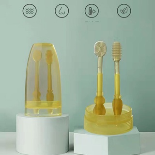 Bàn chải rơ lưỡi silicon cho bé( set 2 chiếc)