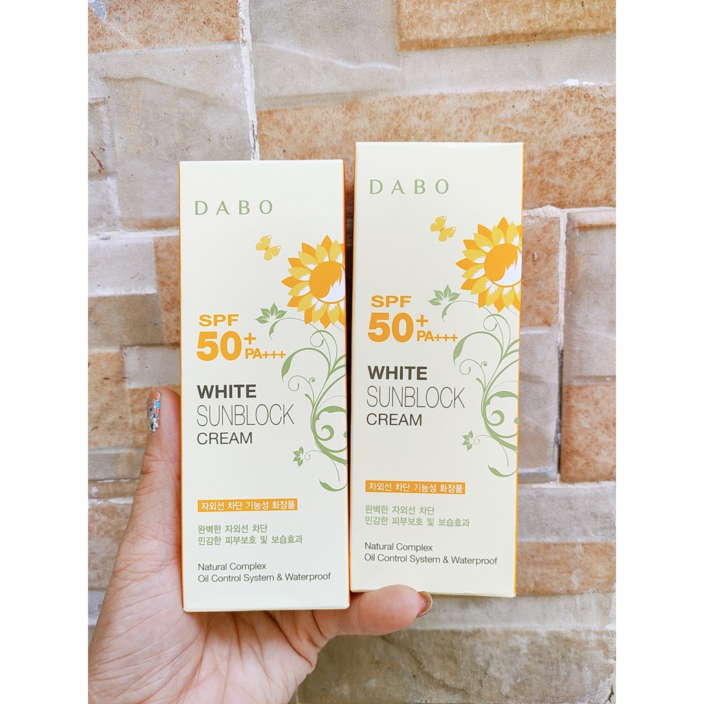 Kem chống nắng DABO white sunblock cream SPF50 PA+++