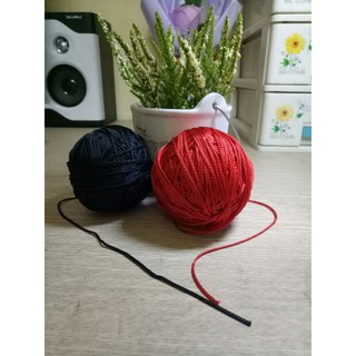 Chỉ dù làm vòng handmade 5m màu đen đỏ