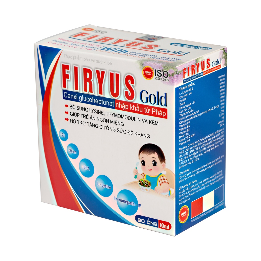 1 HỘP FIRYUS GOLD-GIÚP BÉ ĂN NGON VÀ TĂNG SỨC ĐỀ KHÁNG BÉ CHÍNH HÃNG