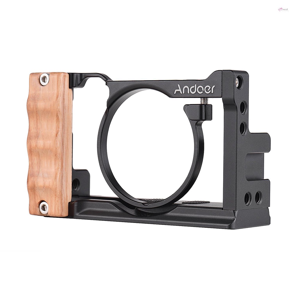 Khung nhôm Andoer phù hợp cho máy ảnh Sony RX100 VI/VII với ốc vít 1/4