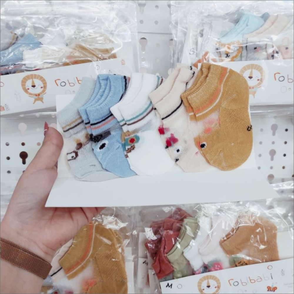 Set 5 tất vớ chân cho bé sơ sinh, bé trai, bé gái - Tất lưới cho bé từ 6 tháng đến 3 tuổi - Tất em bé CutieBaby