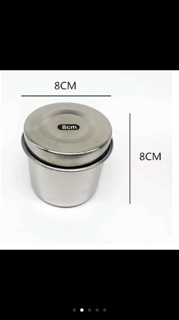Hộp Inox Đựng Bông Gòn