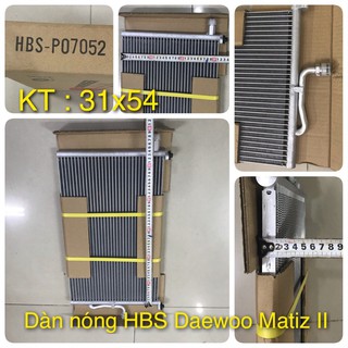 Dàn nóng HBS - P07052 cho dòng xe Daewoo Matiz 2