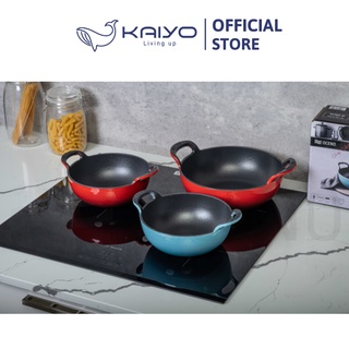 Chảo gang sâu lòng OCENO size 20cm, 25cm