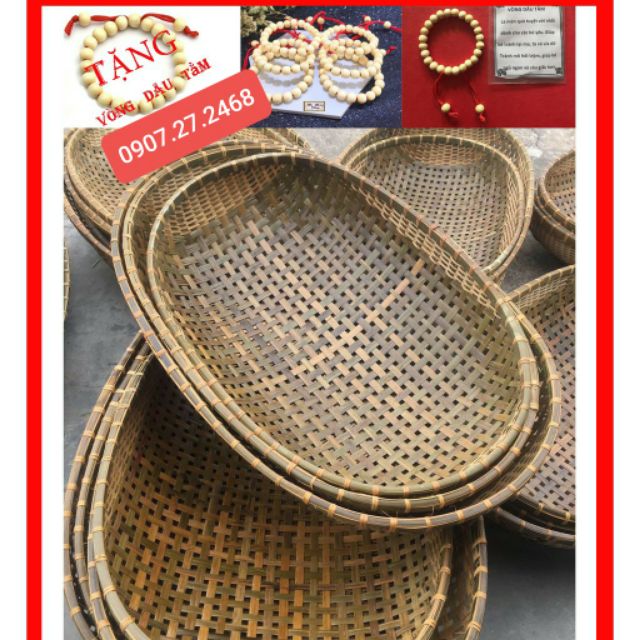 Nôi tre 85x55 võng em bé tặng vòng dâu tằm