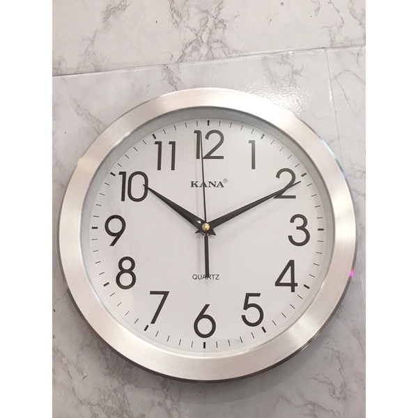 Đồng hồ treo tường KN-15, vành nhôm sang trọng
