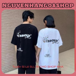 Áo thun, Áo Phông Unisex missout bò sữa toyo nam nữ Full Tag tay cổ NH_1108