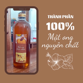 Mật ong nguyên chất 100% - mật ong sạch hoàng đan 1 lít