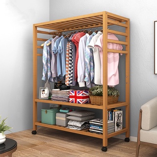 Tủ quần áo gia đình phòng ngủ lắp ráp đơn giản giá treo trên sàn vải lưu trữ cho thuê