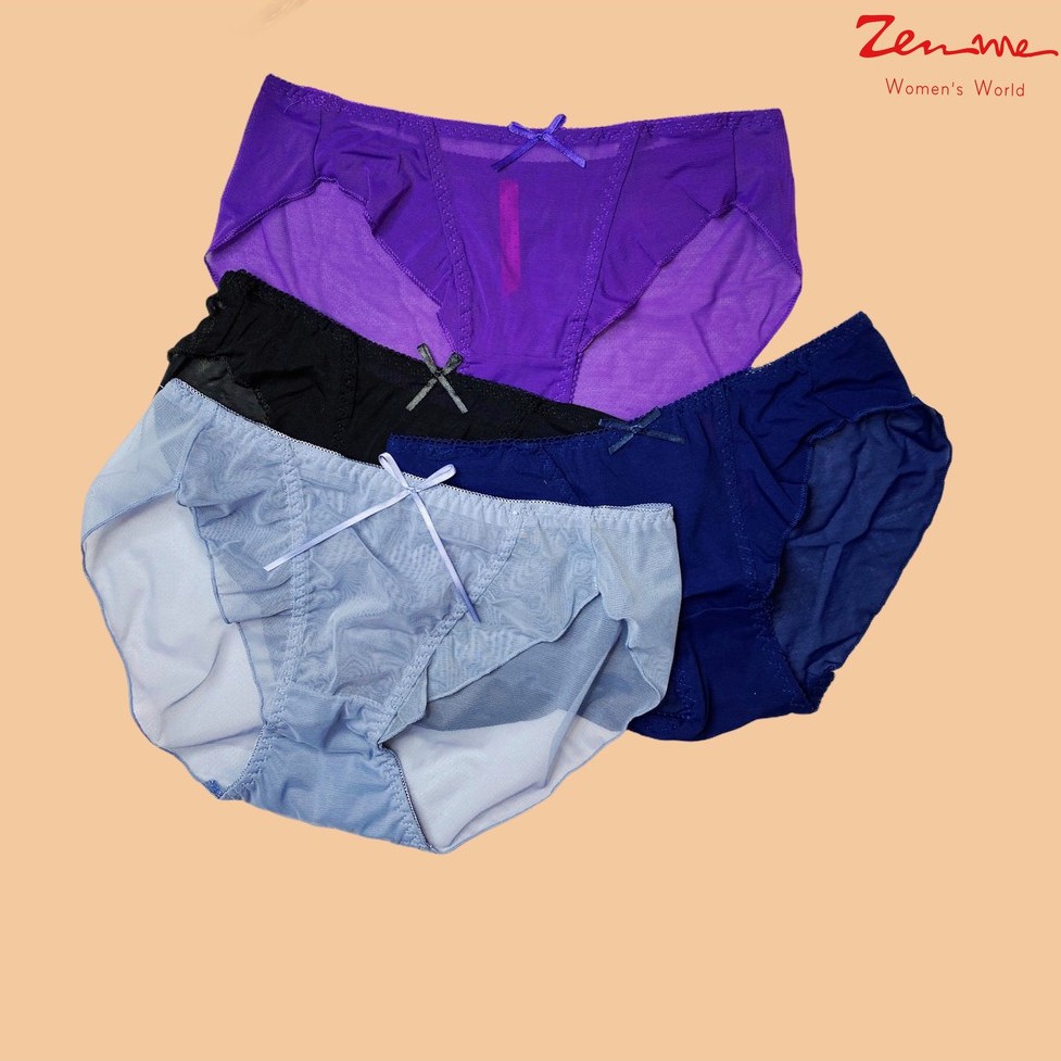 Quần lót nữ Zen Me thiết kế ren lưới xuyên thấu gợi cảm | BigBuy360 - bigbuy360.vn