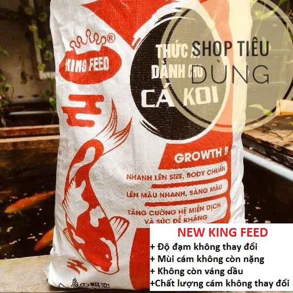 8kg cám cá koi king feed NEW, thức ăn cá koi 42% đạm 8 kg