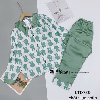 LUALA PIJAMA - bộ lụa dài tay