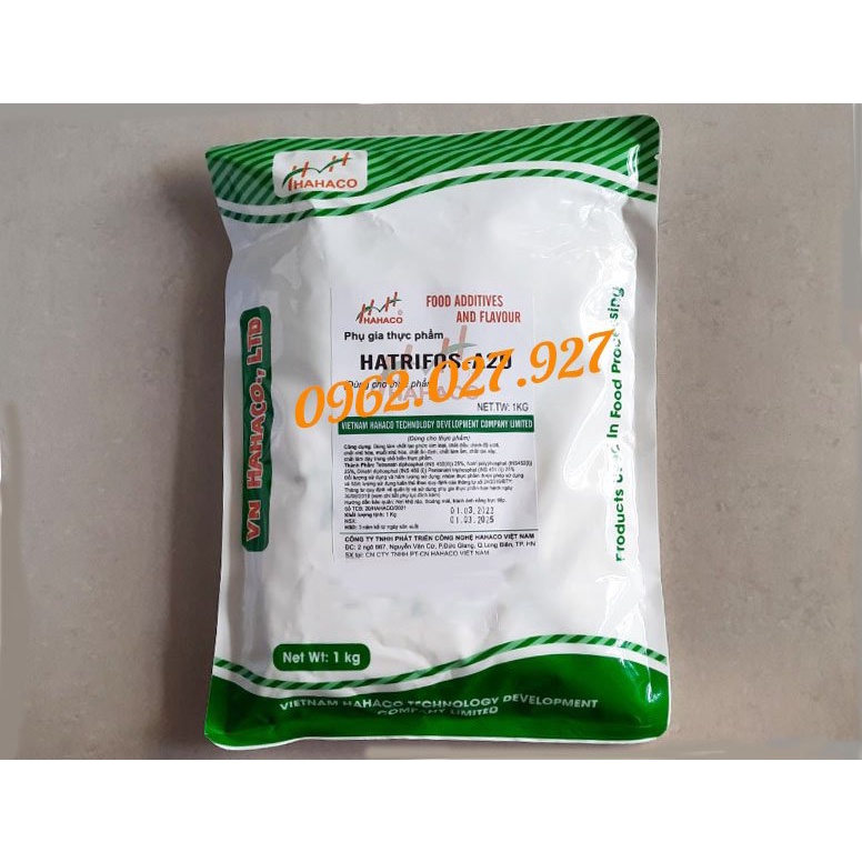 HATRIFOS A20 - Phụ Gia Tạo Giòn Dai cho Chả Lụa, Chả Cá, Chả Mực, Xúc Xích, Gà Ủ Muối