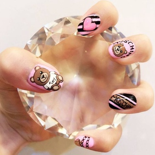 Sticker 3D | Hình Dán Móng Bé Gấu MOSCHINO