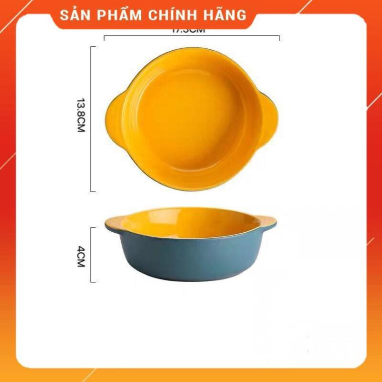 [SP BÁN CHẠY] -  Khay bát sứ, thố chữ nhật mix 2 màu sang chảnh