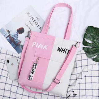 Túi tote phối màu