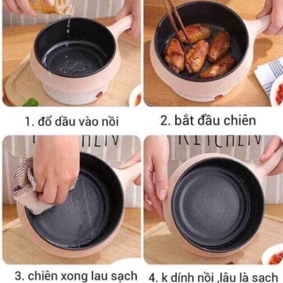 Nồi lẩu đa Ca nấu mì có tay cầm kèm xửng hấp