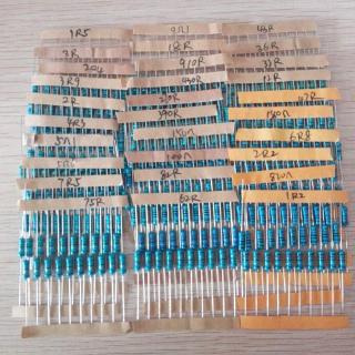 Set 300 điện trở kim loại 1~750 ohm 1 / 2w 1% chuyên dụng