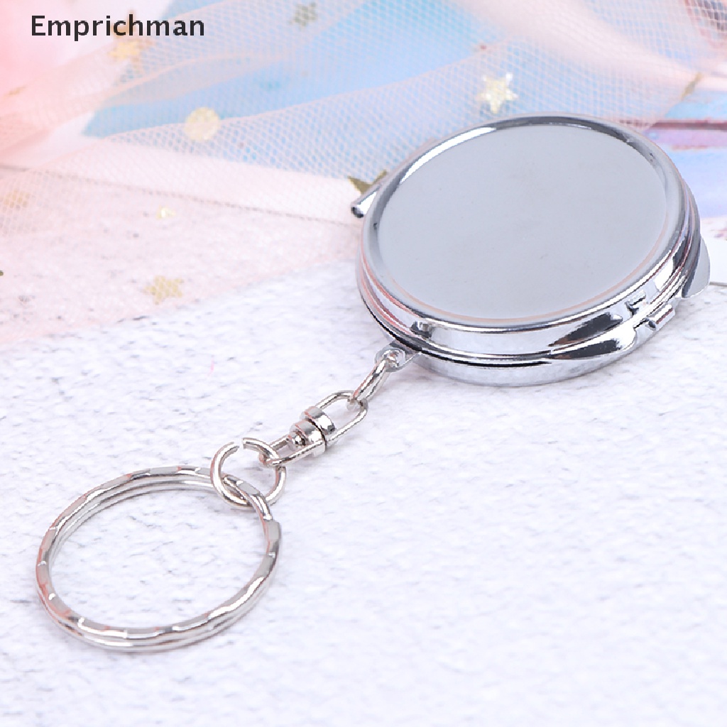 Móc Khóa Kim Loại Mặt Gương Gấp Gọn Tiện Lợi