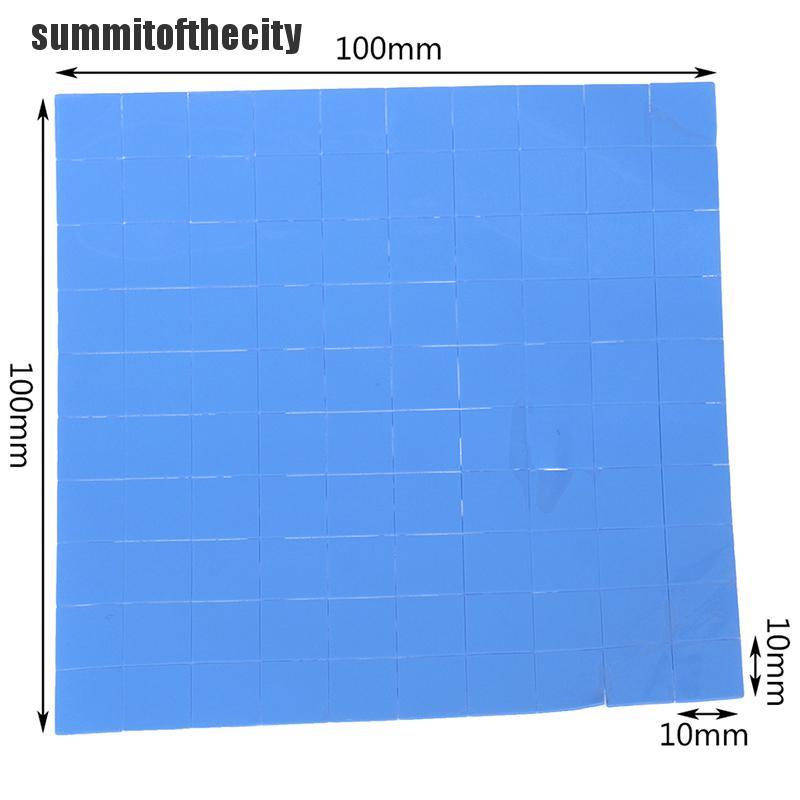 Bộ 100 Miếng Đệm Tản Nhiệt CPU GPU 10 * 10 * 0.5mm Bằng Silicone