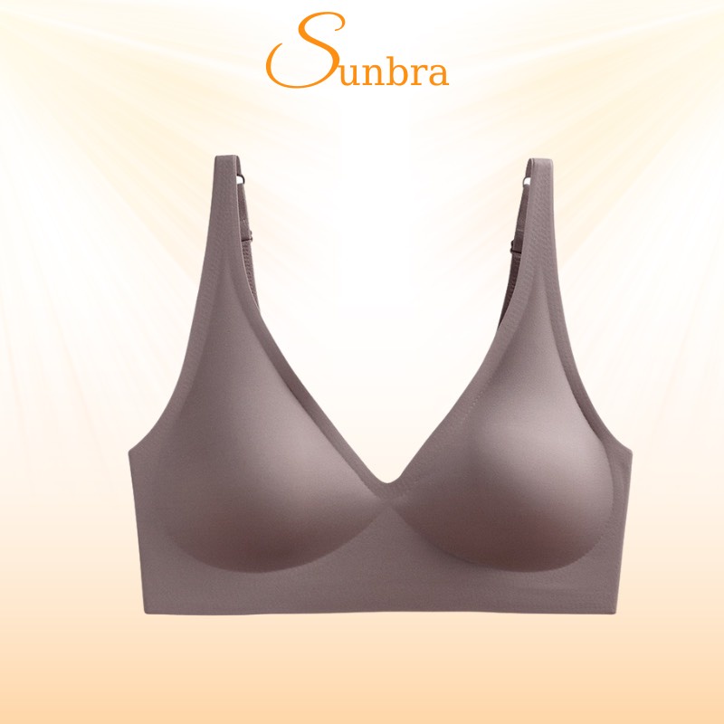 Áo Ngực Đúc Su Đệm Mỏng Không Gọng Chất Mát Lạnh Co Dãn Thoải Mái SUNBRA 5509