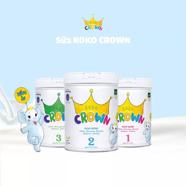 Sữa bột Koko Crown Hàn Quốc dành cho trẻ biếng ăn chậm lớn loại 800gr từ 1 tuổi