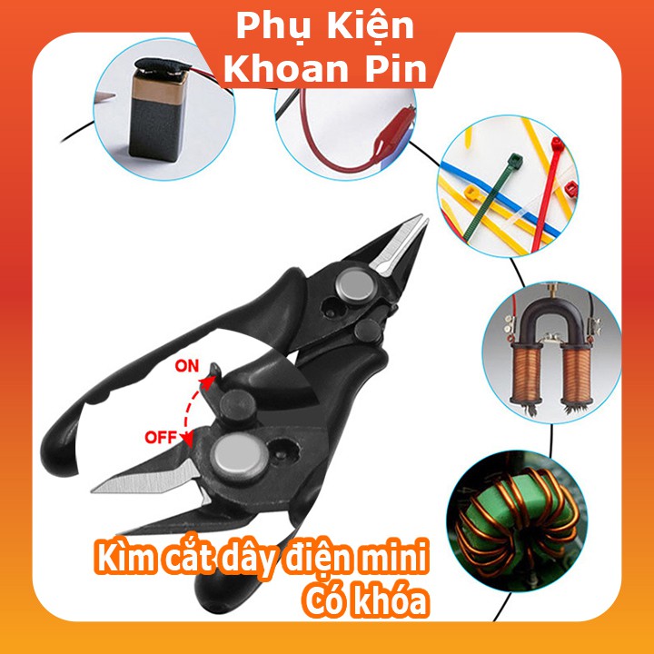 Kìm cắt chân linh kiện mini 90mm