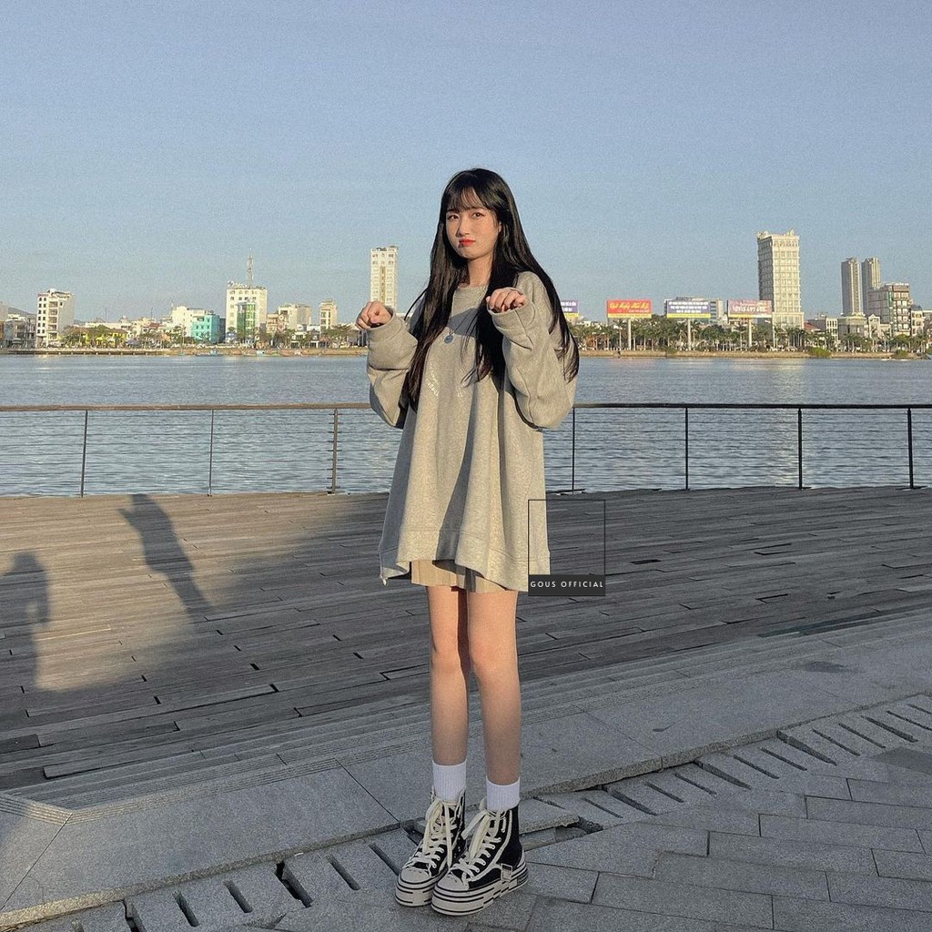 Áo Sweater Nữ Tay Dài Sweater Thun Dáng Rộng Gous Official  Họa Tiết Chữ Phong Cách Hàn Quốc Dễ Thương GELANG - 1771 | BigBuy360 - bigbuy360.vn