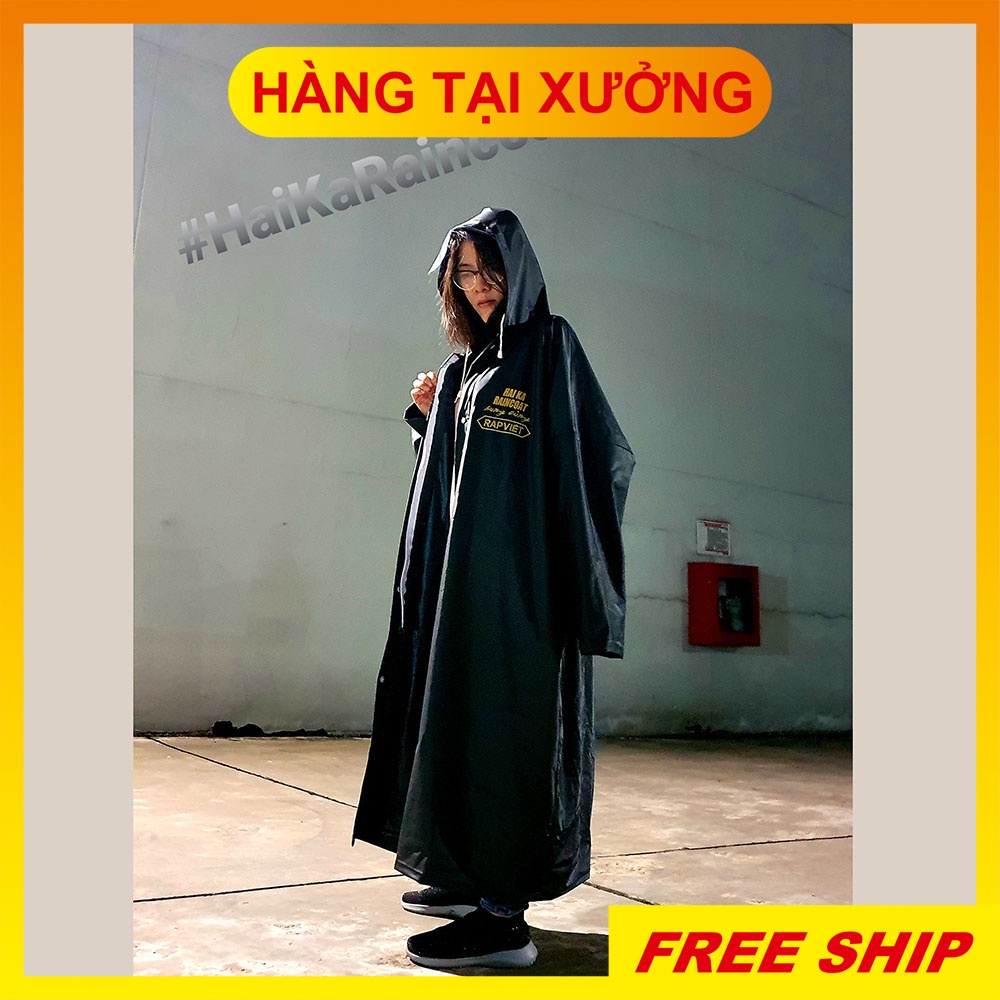 Áo mưa Măng Tô Dây Kéo  - Rapper - Phong cách/Cá tính - Chất nhựa PVC cao cấp Đài Loan