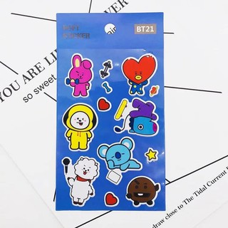 Sticker nổi BT21 mới