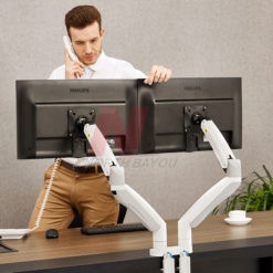 Giá Treo 2 Màn Hình Gắn Bàn F195A (22-32inch)Mầu Trắng