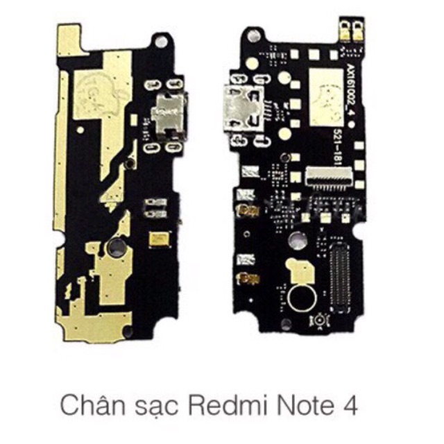 Chân sạc liền bo Redmi Note 4