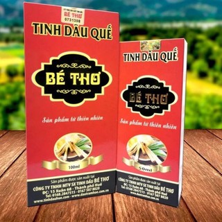 Tinh dầu quế Bé Thơ chính hãng có tem chống hàng giả 50ml bảo vệ gia đình