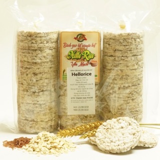 Bánh gạo lứt Hellorice - Thực dưỡng hữu cơ thảo dược (500g)